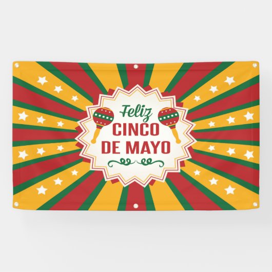 cinco de mayo spandoek (Horizontaal)