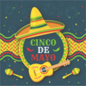 Cinco De Mayo Sticker (Voorkant)