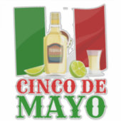 Cinco De Mayo Sticker (Voorkant)