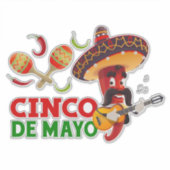 Cinco De Mayo Sticker (Voorkant)
