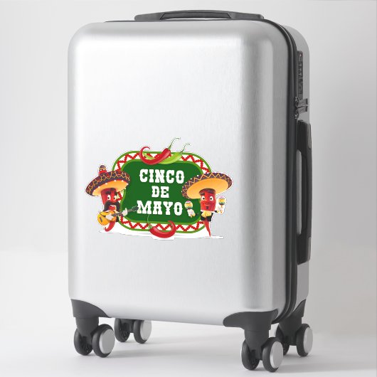 Cinco De Mayo Sticker (Koffer)