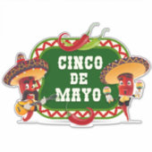 Cinco De Mayo Sticker (Voorkant)