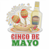 Cinco De Mayo Sticker (Voorkant)