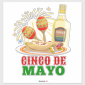 Cinco De Mayo Sticker (Vel)