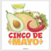 Cinco De Mayo Sticker (Vel)