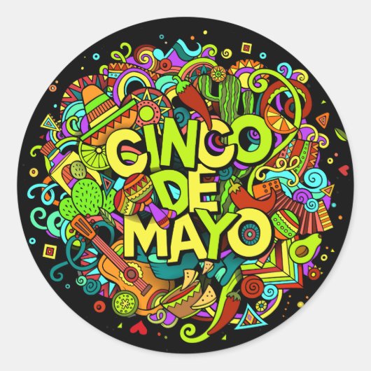 Cinco de Mayo Sticker (Voorkant)