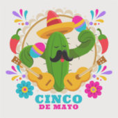 Cinco De Mayo Sticker (Voorkant)