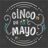 Cinco De Mayo Sticker (Voorkant)
