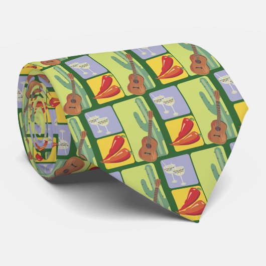 Cinco de Mayo Stropdassen (Opgerold)