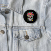 Cinco De Mayo Sugar Skull Dia De Los Muertos Dag O Ronde Button 5,7 Cm (In situ)