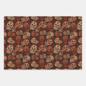 Cinco de Mayo Sugar Skulls Rozen Inpakpapier Vel (Voorkant 2)