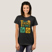 Cinco De Mayo T Is For Teacher & Tacos Funny Mexic T-shirt (Voorkant volledig)
