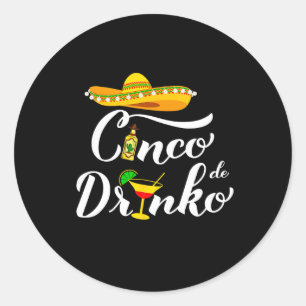 Cinco De Mayo T-shirt Vrouwen Meisje Kinderen Mexi Ronde Sticker
