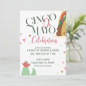 Cinco De Mayo Taco Feest Viering Kaart (Staand voorkant)