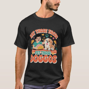 Cinco De Mayo Taco Hondenliefhebber Funny Skeleton T-shirt