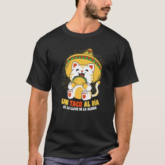 Cinco de Mayo Taco Kat T-shirt (Voorkant)