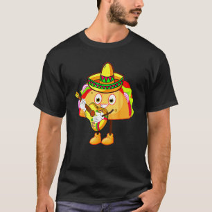 Cinco De Mayo Taco Mexico Gitaar Mexicaans Feest P T-shirt