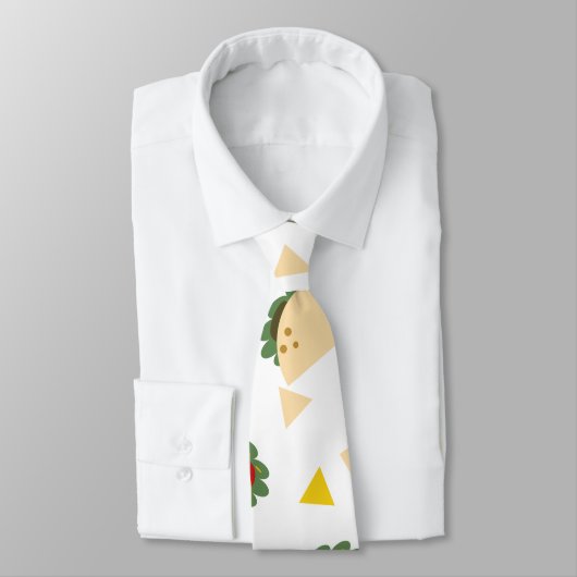 Cinco De Mayo Taco Modern Confetti Pattern Stropdas (Gebonden)