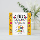 Cinco de Mayo Tequila Folk Invitation (Debout devant)