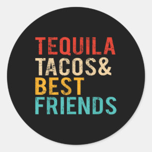 Cinco De Mayo Tequila Tacos Beste vrienden Drink Ronde Sticker