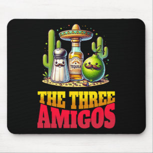 Cinco De Mayo The Three Amigos Grappige Zout Lime  Muismat