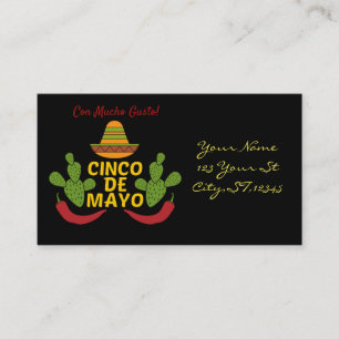 Cinco de Mayo Thunder_Cove Visitekaartje
