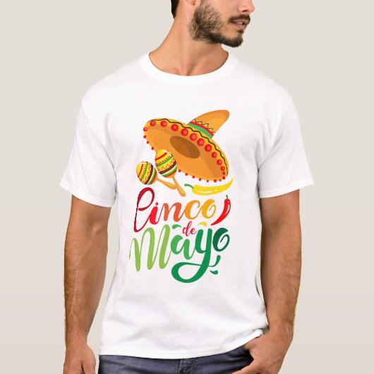 Cinco De Mayo Unisex T-Shirt (Voorkant)