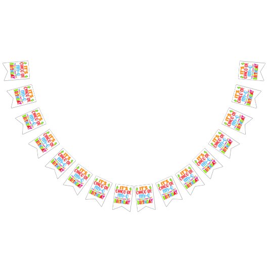 Cinco de Mayo verjaardag grappige woordspeling Vlaggetjes (Alle)