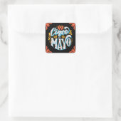 Cinco De Mayo vierkant sticker (Tas)