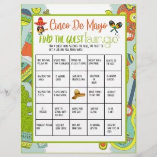 Cinco de Mayo Vind het gast bingogame Briefhoofd