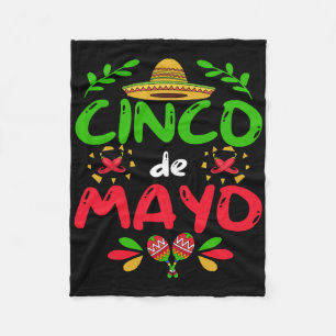 Cinco De Mayo voor mannen vrouwen kinderen Mexicaa Fleece Deken
