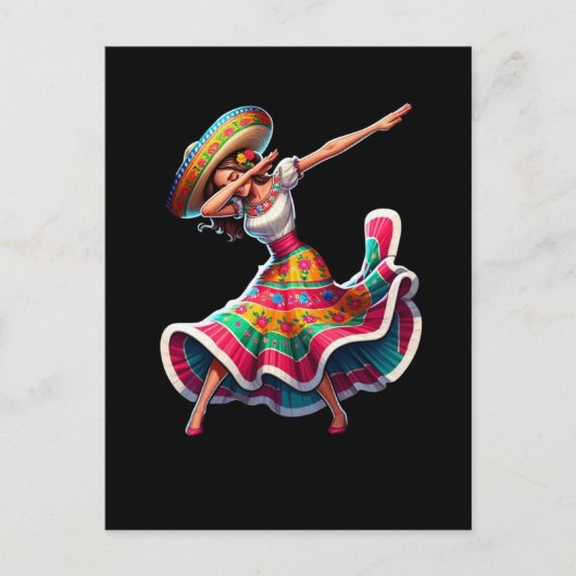 Cinco de Mayo Vrouw Briefkaart (Voorkant)