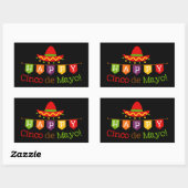 Cinco De Mayo woordart Fiesta party sticker (Vel)