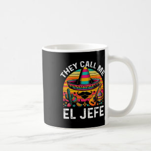 Cinco De Mayo Ze noemen me El Jefe Funny Mexicaans Koffiemok
