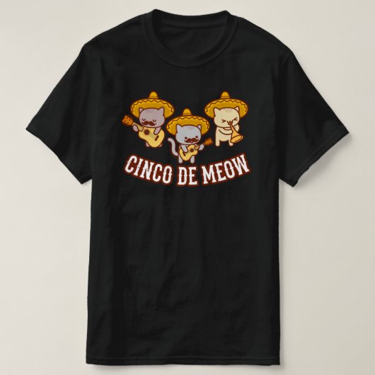 Cinco de Meow Cat T-Shirt (Design voorkant)