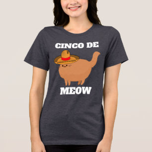 CINCO DE MEOW FUNNY CAT T-SHIRT T-SHIRT