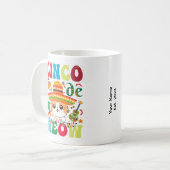 Cinco De Meow | Grappige Mexicaanse kat Cinco De M Koffiemok (Voorkant links)