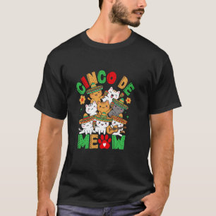 Cinco De Meow Schattige Katten Feestelijke Pret T-shirt