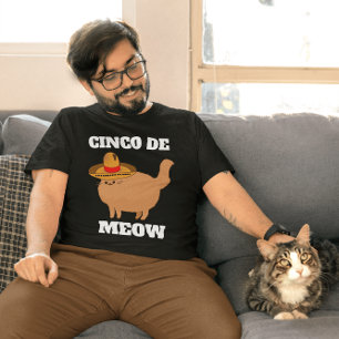 CINCO DE MEOW T-SHIRT DRÔLE DE CHAT T-SHIRTS