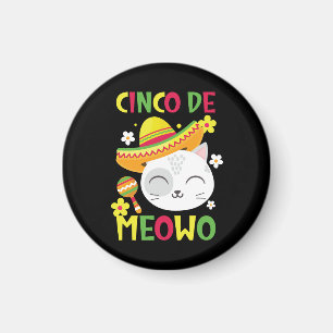 Cinco De Meowo, kleurrijke en speelse Mexicaanse k Magneet