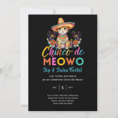 Cinco De Meowo Leuke Kat Fiesta Feesttijd Kaart (Voorkant)