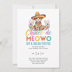 Cinco De Meowo Leuke Kat Fiesta Feesttijd Kaart