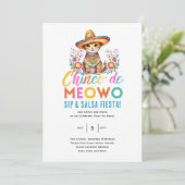 Cinco De Meowo Leuke Kat Fiesta Feesttijd Kaart (Staand voorkant)