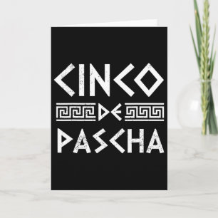 Cinco De Pascha Griekse Vlag Grappig Grieks Pasen Kaart