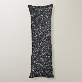 Cinder Black Glitter Lichaamskussen (Achterkant (Verticaal))