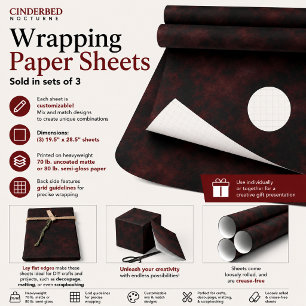 Cinderbed Nocturne Inpakpapier Vel