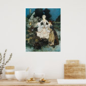 Cinderella en Fairy Godmoeder Poster (Keuken)