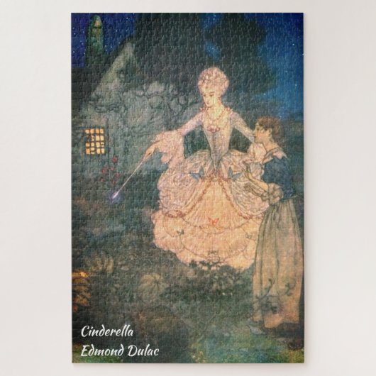 Cinderella Fairy Godmoeder Elegant Historic Art. Legpuzzel (Verticaal)