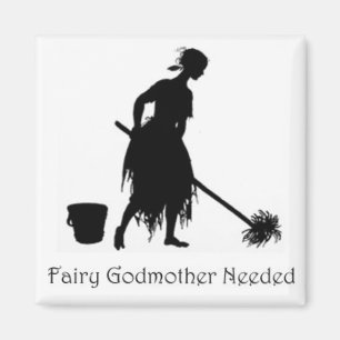 Cinderella Fairy Godmoeder had Magnet Mopping nodi Magneet