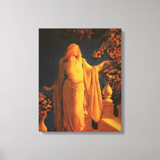 Cinderella, Maxfield Parrish Canvas Afdruk (Voorkant)